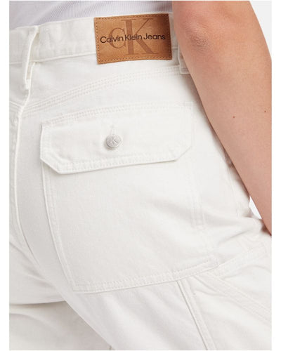 Calvin Klein - High Rise Straight Carpenter Jeans in Light Denim - Pocket View