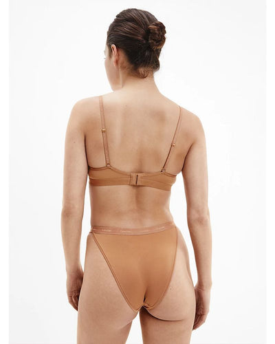 Calvin Klein - Lightly Lined Plunge in Nude - Rear View