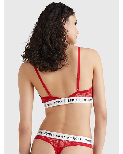Tommy Hilfiger - Triangle Bra in Red - Rear View