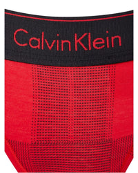 Calvin Klein - Thong in Plaid - Close View