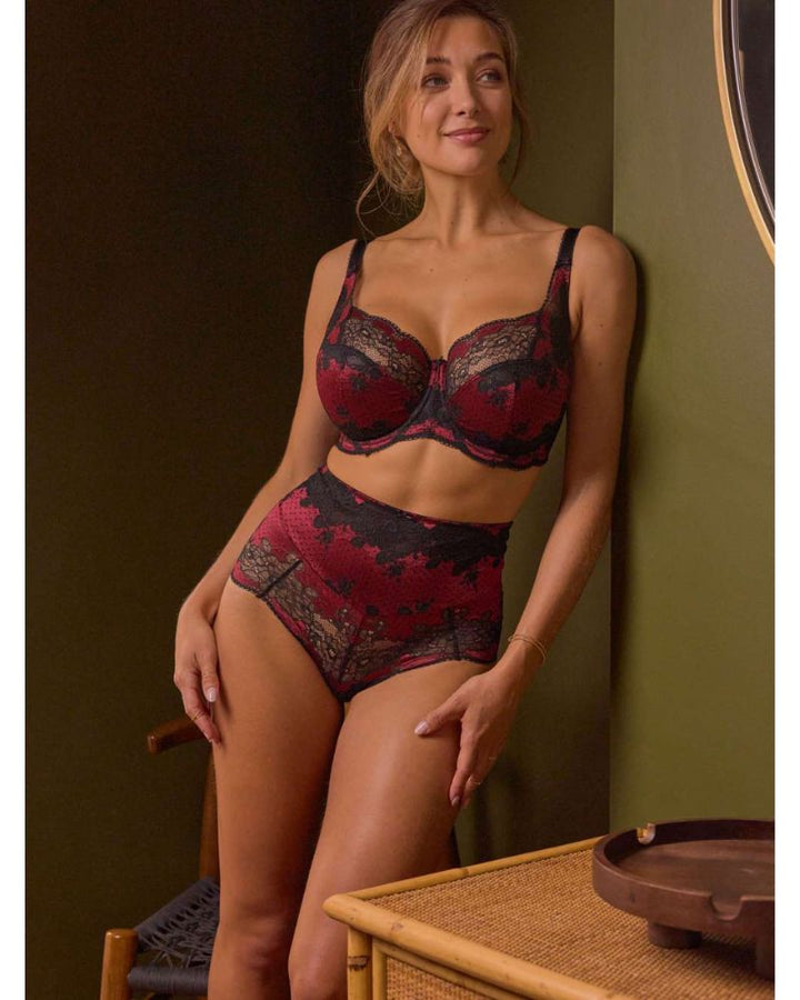 Panache - Clara Full Cup in Ruby - Front View