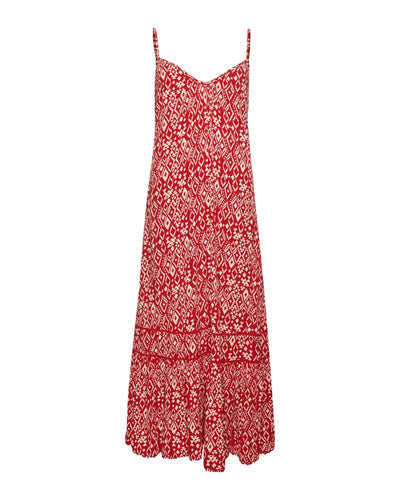 Superdry - Vintage Long Cami Dress in Red - Full View