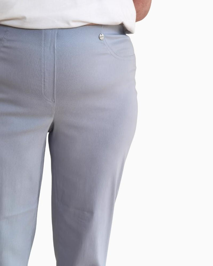 Robell - Bella Slim Fit Trousers 7/8 Grey