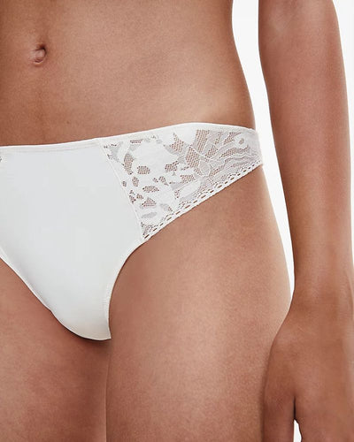 Calvin Klein - Thong in Ivory - Close View