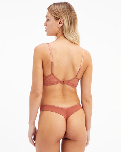 Calvin Klein - Light Lined Plunge Bra in Copper - Back View