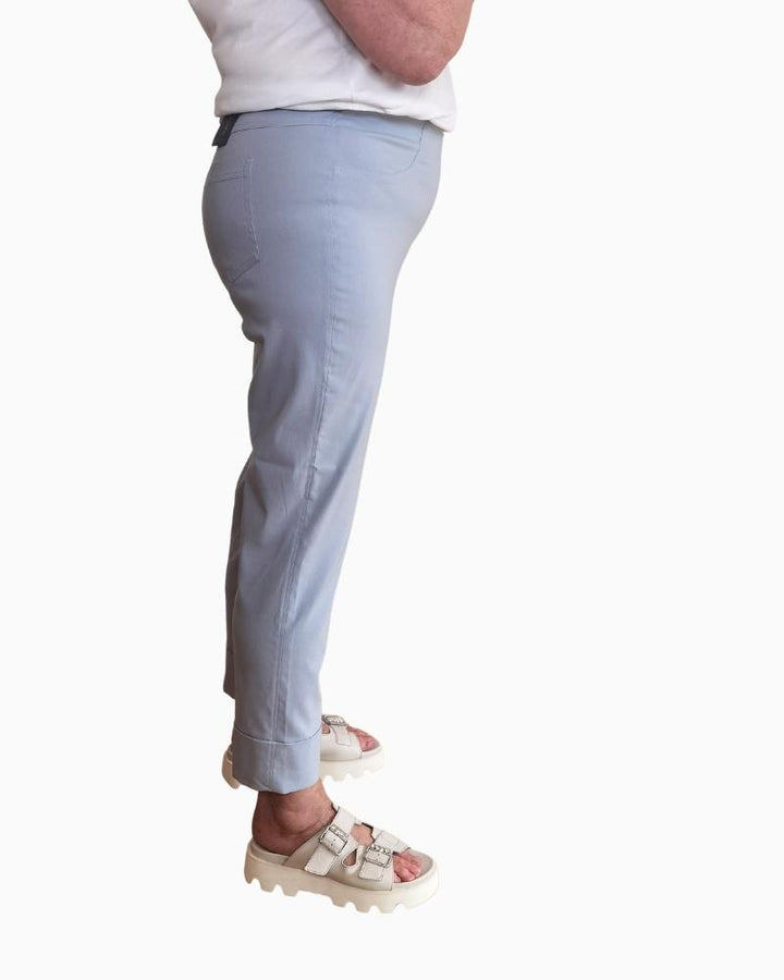 Robell - Bella Slim Fit Trousers 7/8 Grey