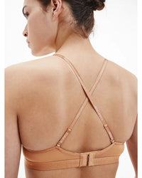 Calvin Klein - Lightly Lined Plunge in Nude - Back View