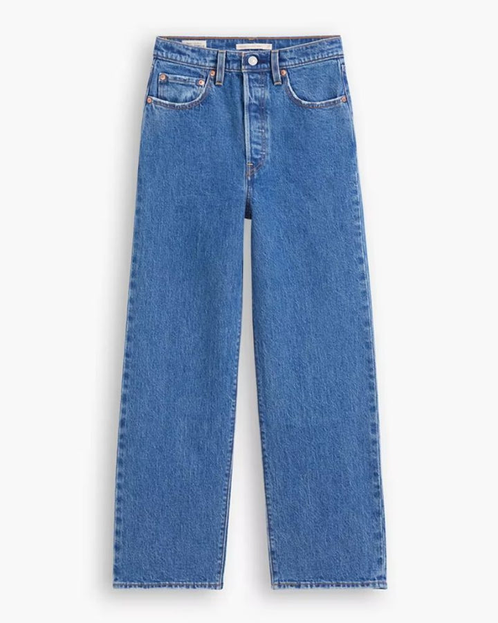 Levi's - Ribcage Straight Ankle Jeans in Denim - Full View