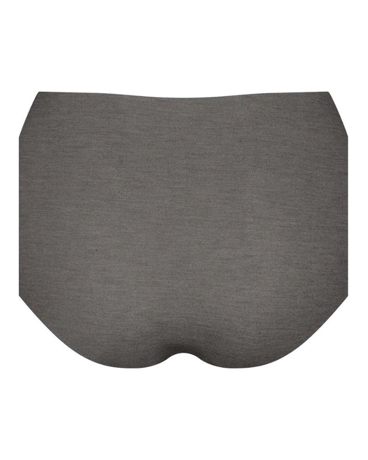 Sloggi - Zero Feel Natural High Waist Brief in Grey- Back View