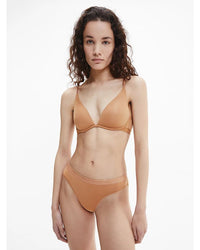 Calvin Klein - Lightly Lined Plunge in Nude - Front View