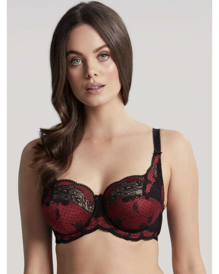 Panache - Clara Full Cup in Ruby - Close View