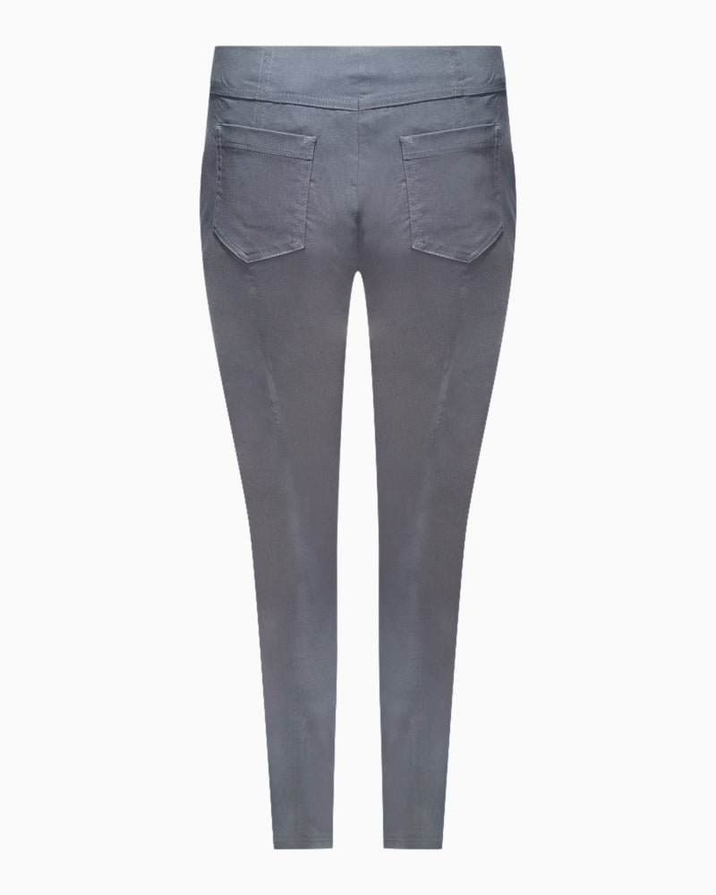 Robell - Bella Full Length Trousers Dark Grey