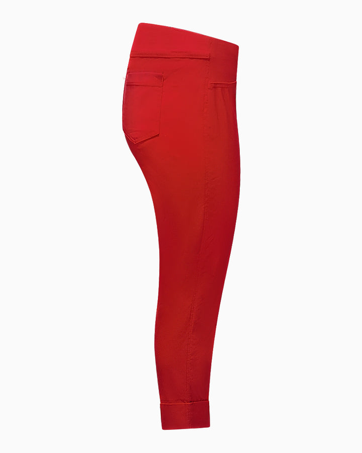 Robell - Bella Slim Fit Trousers 7/8 Red