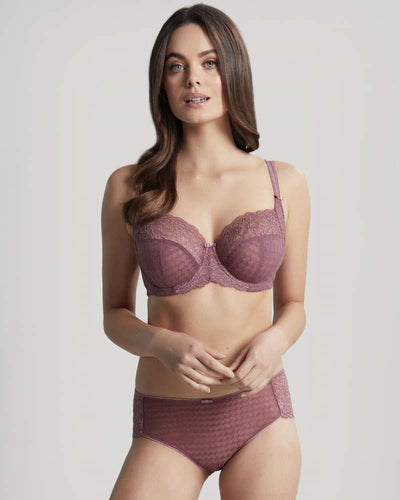 Panache Envy Full Cup Bra in Mauve - Front View 2