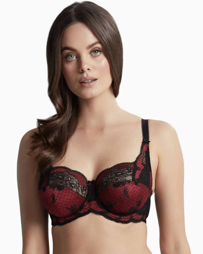 Panache - Clara Full Cup in Ruby - Close View