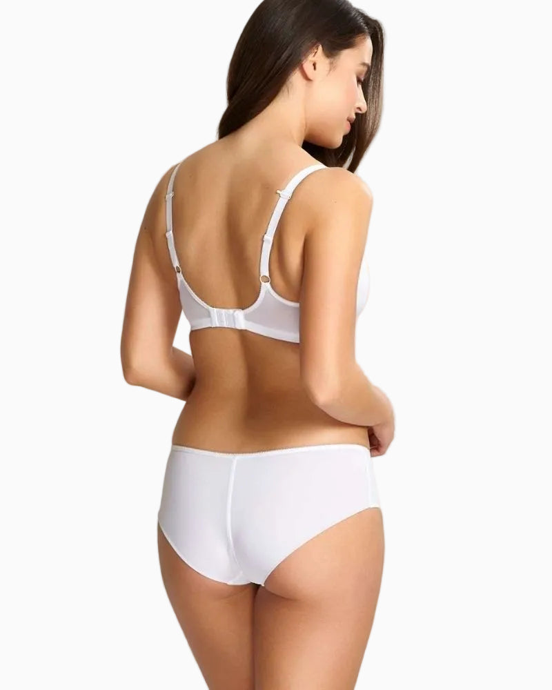 Panache Spacer Moulded Bra in White back view