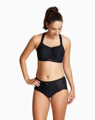 Panache Wired Sports Bra in Black front view