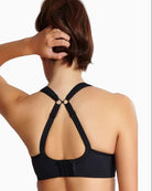 Panache Wired Sports Bra in Black racer back detail