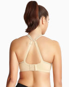 Panache Wired Sports Bra in Latte racer back detail
