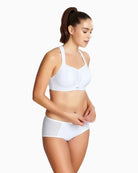 Panache Wired Sports Bra in White cup detail