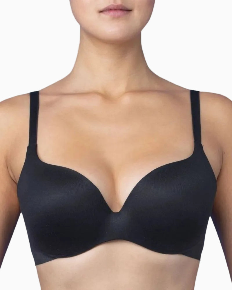 Royal Lounge Fit Bra in Black front view