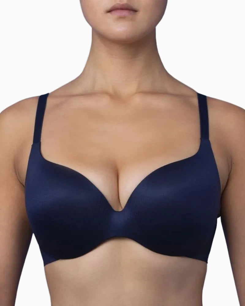 Royal Lounge Fit Bra in Navy front view