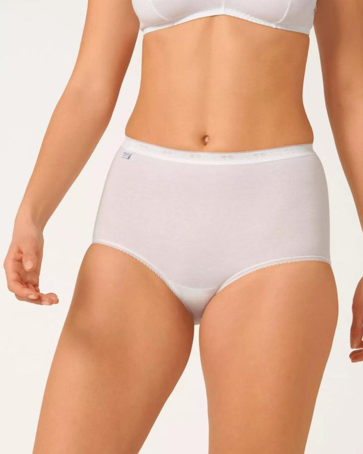 Sloggi - Maxi Briefs in White - Front View