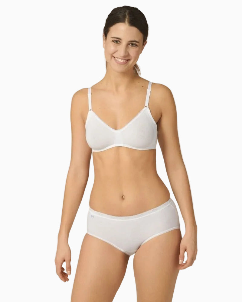 Sloggi - Basic+ in White - Front View