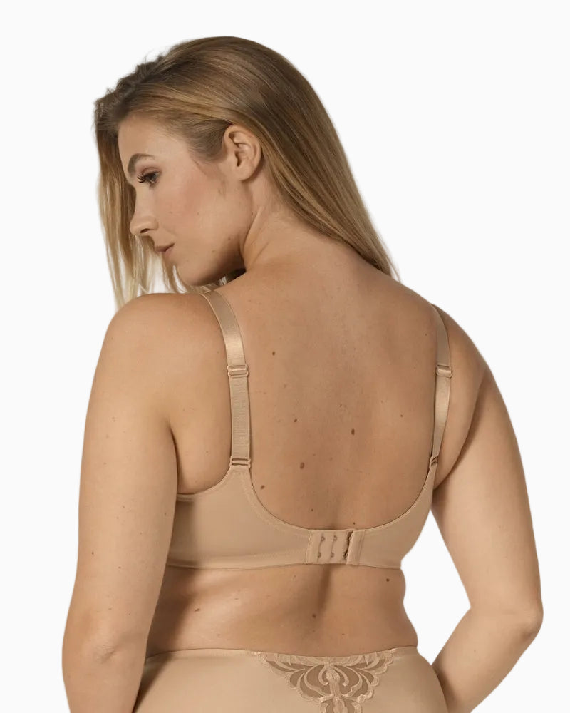 Triumph Modern Finesse Bra in nude back view